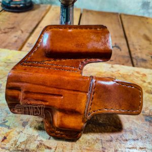 Professional IWB Holster &ndash; Full Grain Leather with Steel Clip, Sweat Guard & Custom Fit